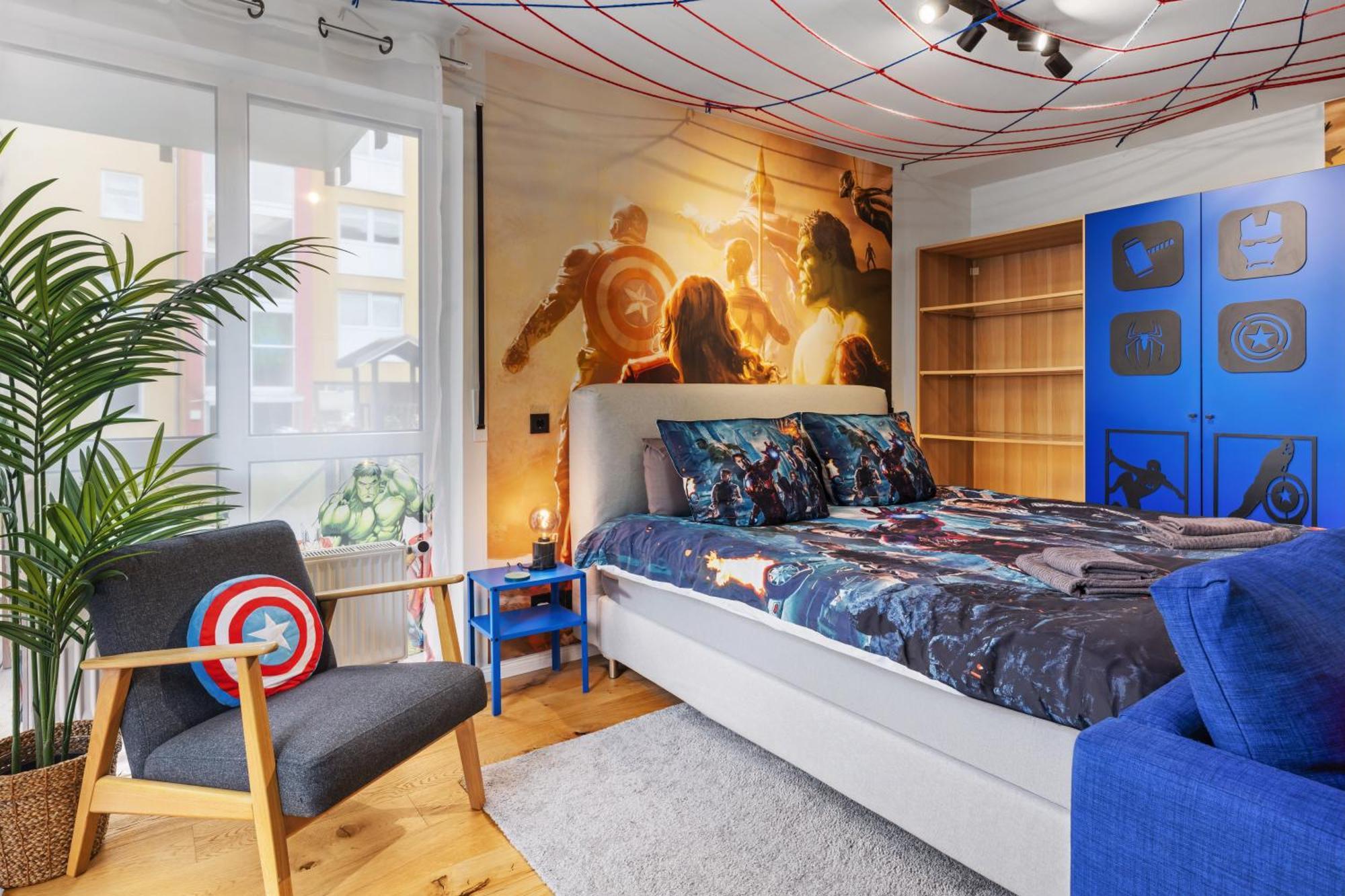 Edler Wohnraum Disney Marvel Studio Mit Balkon, Boxspringbett, Kaffeevollautomat, Lift & Parkplatz Хемніц Екстер'єр фото